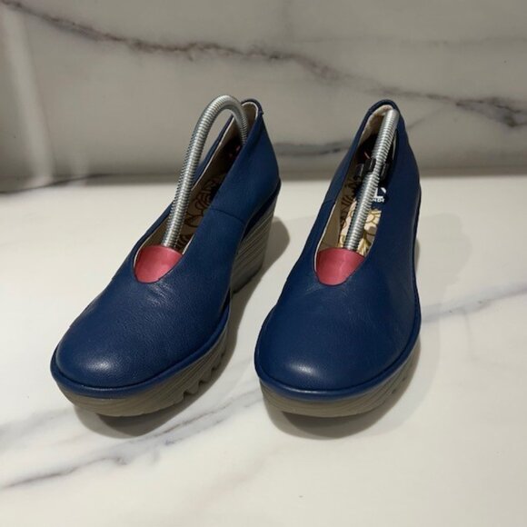 Fly London Shoes - Ladies FLY blue shoes - Size 38